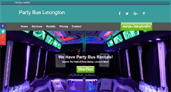 Desktop Screenshot of partybuslexington.net