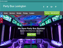 Tablet Screenshot of partybuslexington.net